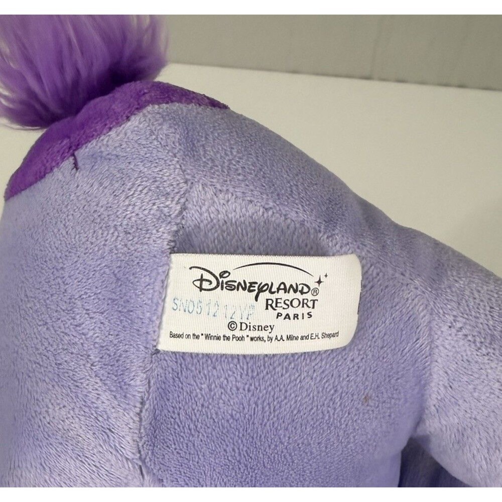 Official Disney Winnie the Pooh Heffalump Lumpy Elephant 11” Plush Toy Paris - Picture 8 of 10